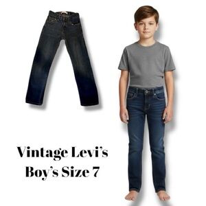Levi’s 510 Vintage 2 Horse Jeans Adjustable Waist Skinny Boy’s Size 7 Regular 🍭